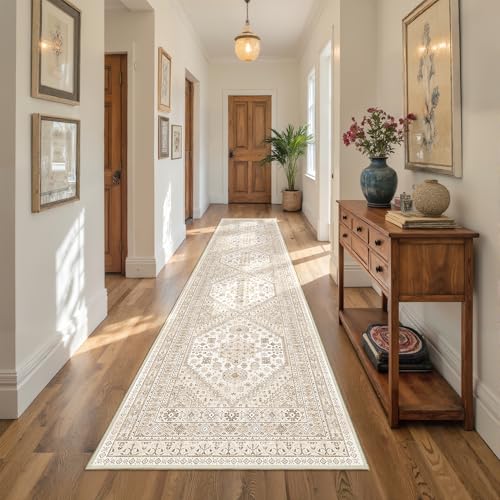 Runners for Hallway 12ft (Cream/Beige / 2'6" x 12' (Runner))