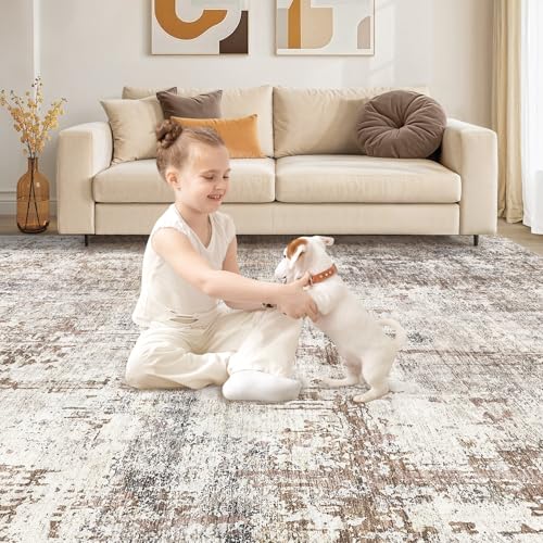 5x8 Area Rug Living Room Rugs (Brown/Grey/Red / 5' x 8' (Rectangular))