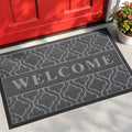 Welcome Door Mat (29.5x17 Inch / Dark Gray)