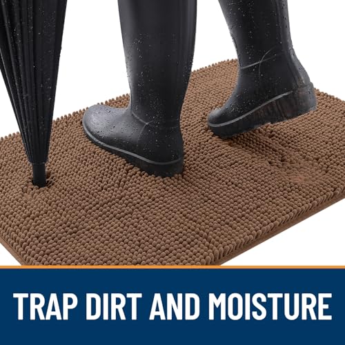 Dog Door Mat for Muddy Paws 44x24 (Mocha / 44" X 24")