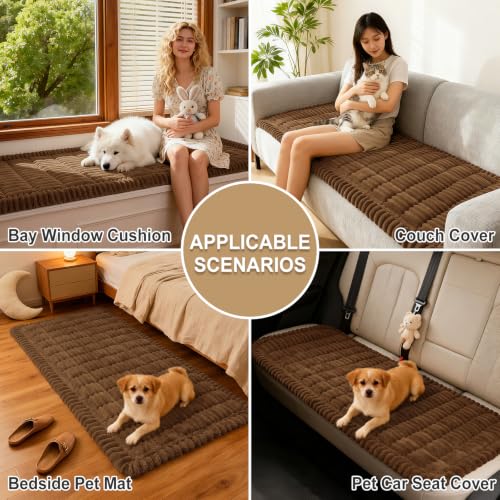 Couch Cover for Dogs (Brown / 27.6"x82.7")
