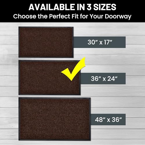 Front Door Mat (36" x 24" / Dark Brown)