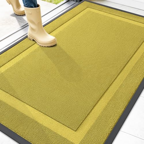 Front Door Mat Outside 47x32 (Lime Green / 47" x 32")
