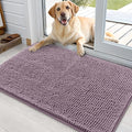 Dog Door Mat for Muddy Paws 35x24 (Deep Plum / 35" X 24")