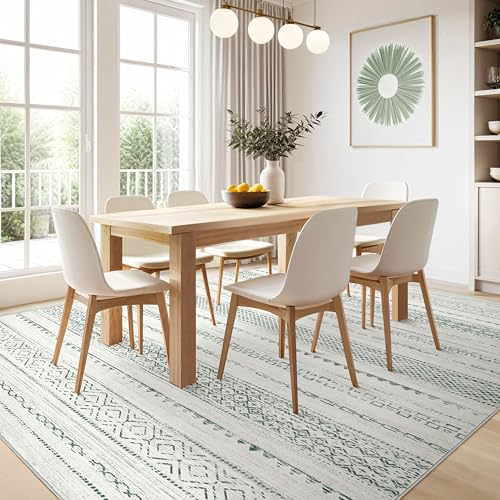 Green Rug Living Room Rugs (Green / 8' X 10' (Rectangular))