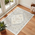 2x3 Rug Non Slip (Beige/Grey / 2' x 3' (Rectangular))
