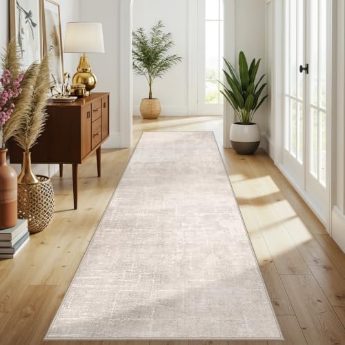 Abstract 3x10 Kitchen Rug Runners (3' x 10' (Rectangular) / Beige/Cream)