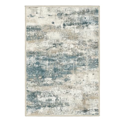 2x3 Area Rugs for Entryway (Navy Beige / 2' x 3' (Rectangular))