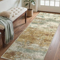 2'6"x6 Runner Rug for Hallway (Orange Green / 2'6" x 6' (Rectangular))