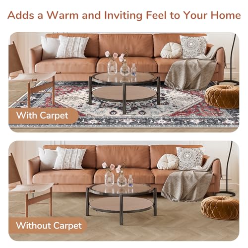 Soft Area Rugs 10x14 (10' x 14' (Rectangular) / Black & Red)
