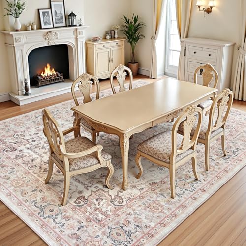 8x10 Pink Area Rugs for Bedroom Living Room (Sunflower Pink / 8' x 10' (Rectangular))