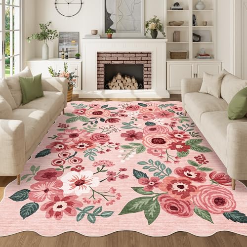 5x7 Area Rugs for Bedroom (Pink (Big) / 5' x 7' (Rectangular))