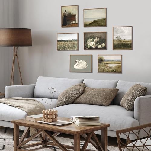 Vintage Farmhouse Canvas Wall Art (10"L x 8"W / Wildflower)