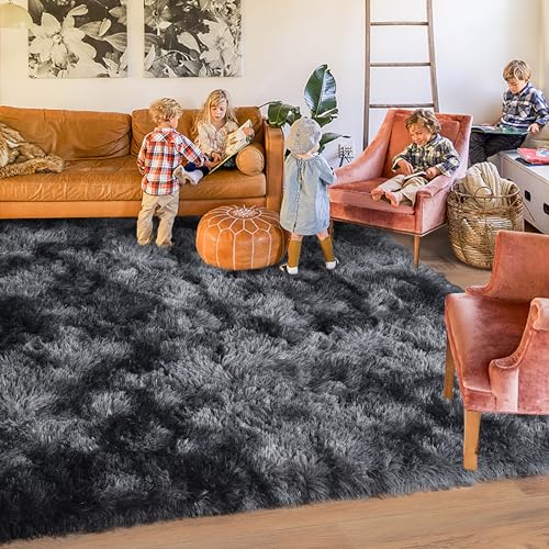 Rugs for Living Room 6x9 (6' x 9' (Rectangular) / Dark Grey)