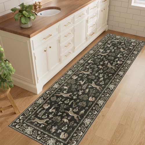 2x6 Runner Rug (Charcoal Black (Animal) / 2' x 6' (Rectangular))