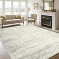 Washable Rugs 9x12 Area Rug for Living Room (9' x 12' (Rectangular) / Beige-green-grey)