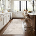 3x7 Washable Hallway Runner Rug (3' x 7' (Rectangular) / Beige/Cream)