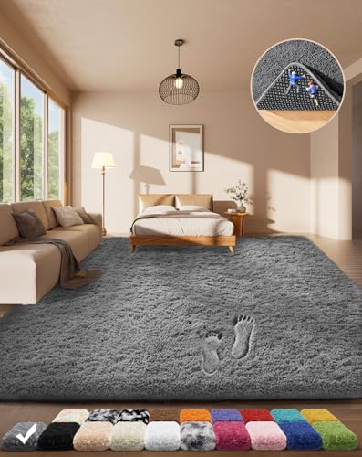 Area Rugs for Living Room Bedroom (1- Grey / 4' x 6' (Rectangular))