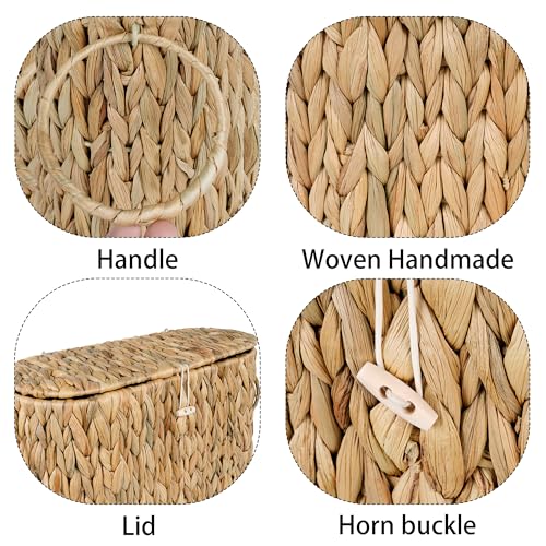 Toilet Paper Storage Basket (Natural(water Hyacinth))