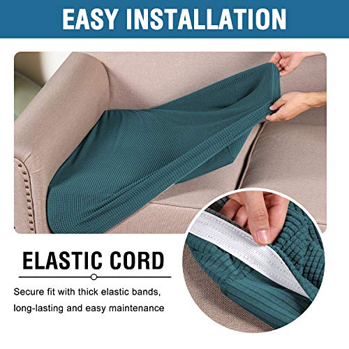 High Stretch Couch Cushion Covers (Deep Teal)