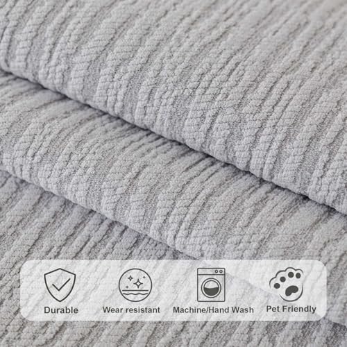Soft Waterproof Chenille Cover Washable (1pc/36"x82"/Seat Cover / Grey)