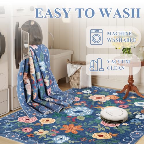 8x10 Area Rugs (Blue / 8' x 10' (Rectangular))