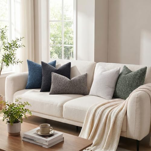 Textured Woven Throw Pillow Covers 24x24 Set of 2 Brown (Brown / 24" x 24" (Pack of 2))