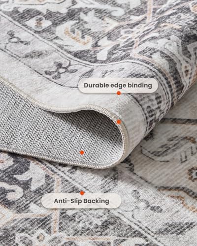 Amada 6x9 Washable Area Rug for Dining Room (6' x 9' (Rectangular) / Taupe)