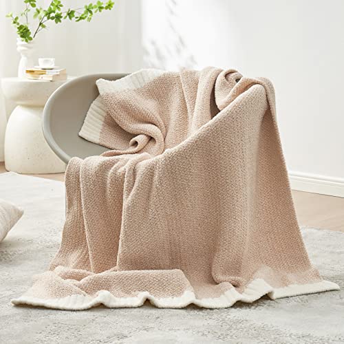 Heather Throw Blanket for Couch (Heather Beige / Throw (50"x60"))