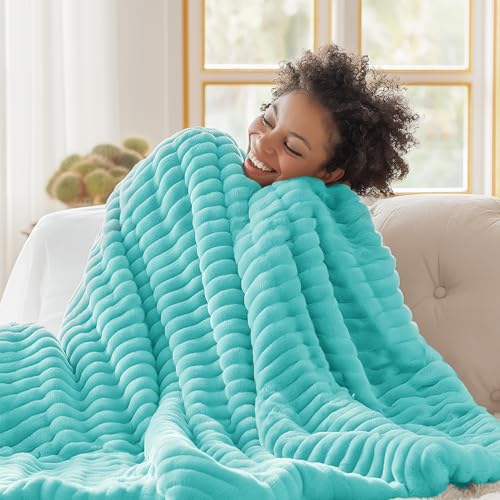 Soft Throw Blanket for Couch Decor Gifts Blue Fog 50"x70" (Blue Fog / Throw XL)
