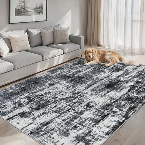 Area Rug Living Room (New-black / 5' x 7' (Rectangular))