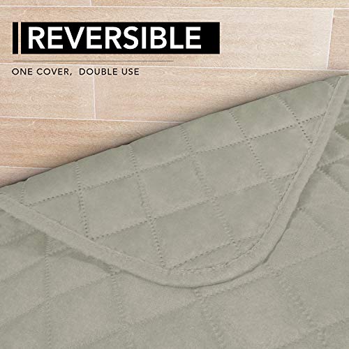 Sectional Couch Covers for Dogs L Shape Sofa Cover Reversible Sofa Slipcover Chaise Lounge Cover Furniture Protector Cover for Pets Dog Cat (42" x 52" / Beige/Beige)