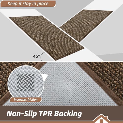 Kitchen Rugs 32"x48" (Brown / 32" X 48" (Rectangular))