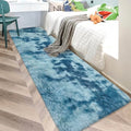 Super Soft Fluffy Living Room Area Rug 2x10 ft Tie (Tie-dyed Blue / 2' x 10' (Runner))
