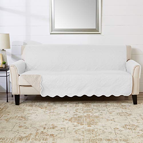 Reversible Sofa Cover (Sofa / White/Sand)
