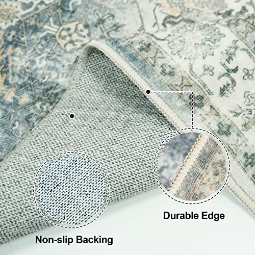 Washable 2x12 Runner Rug (Grey / 2' x 12' (Rectangular))