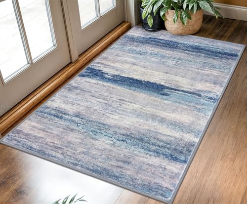3x5 Rug Modern Ombre Living Room Area Rug (Blue/Grey/Beige / 3' x 5' (Rectangular))
