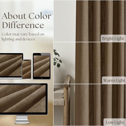 Extra Wide 96 Inch Long Pleated Curtains 70 Inch Wide Dutch Cocoa (Dutch Cocoa / 70"W x 96"L (Pack of 1))