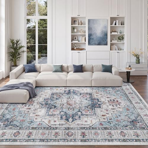 9x12 Area Rugs for Living Room (Blue / 9' x 12' (Rectangular))