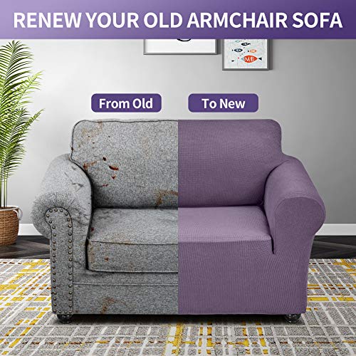 Stretch Chair Couch Cover (Grapeade / Small（35" - 55"）)