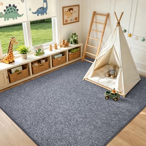 8x10 Large Grey Blue (09 Grey Blue/White / 8' x 10' (Rectangular))