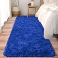 Soft Runner Rugs for Bedroom Hallways (2' x 6' (1 pc) / Royal Blue)
