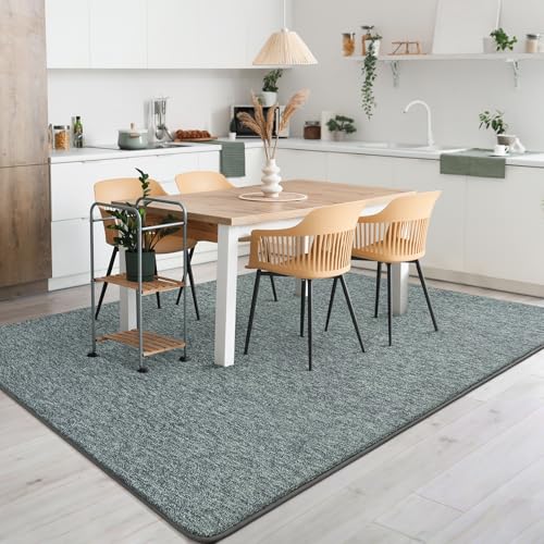4x6 Area Rugs for Living Room Non Slip Bedroom Rug (4' x 6' (Rectangular) / Grey and White)