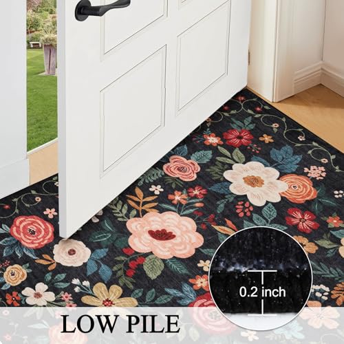 5x8 Area Rug for Bedroom (Black / 5' x 8' (Rectangular))