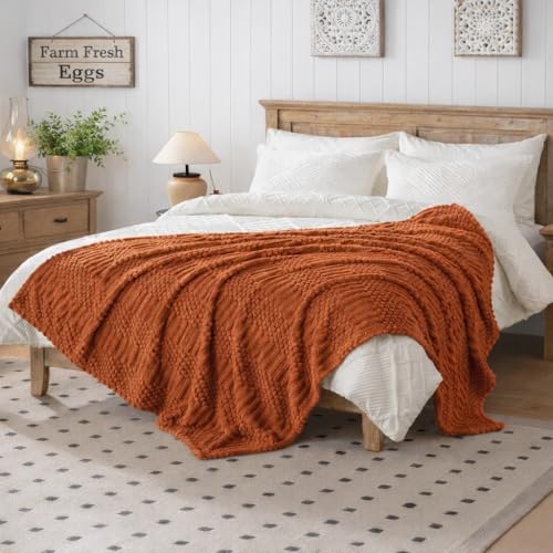 Rust Throw Blanket (Rust / Throw(50x60))