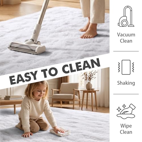 Area Rugs for Living Room (Ef White / 5' X 7' (Rectangular))