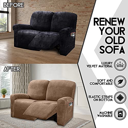 Reclining Love Seat Slipcover (Sand)