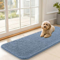 Dog Door Mat for Muddy Paws 47x17 (Airy Blue / 47" X 17")