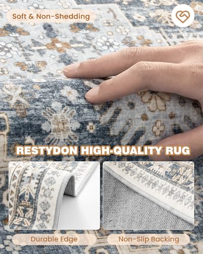 Runner Rug 2x10 (Blue/Beige / 2' x 10' (Runner))