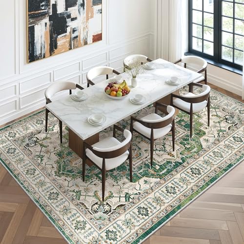 8x10 Area Rugs for Living Room (Green / 8' x 10' (Rectangular))